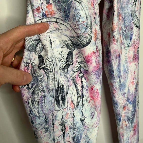 Evolution And Creation Crop Leggings Sz S Boho - Picture 3 of 5